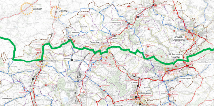 Wegweisungskonzept “Sächsische Städteroute” im LK Zwickau