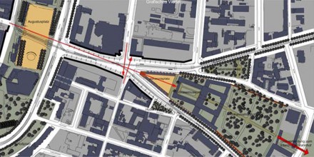 Neugestaltung der Straßenachse Augustusplatz – Johannisplatz