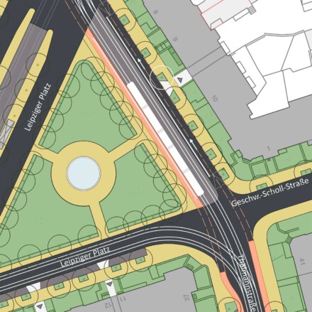 Studie zur Einordnung einer Stadtbahntrasse im östlichen Stadtgebiet von Erfurt